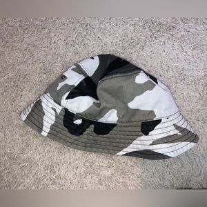 Black and White Camouflage Bucket Hat